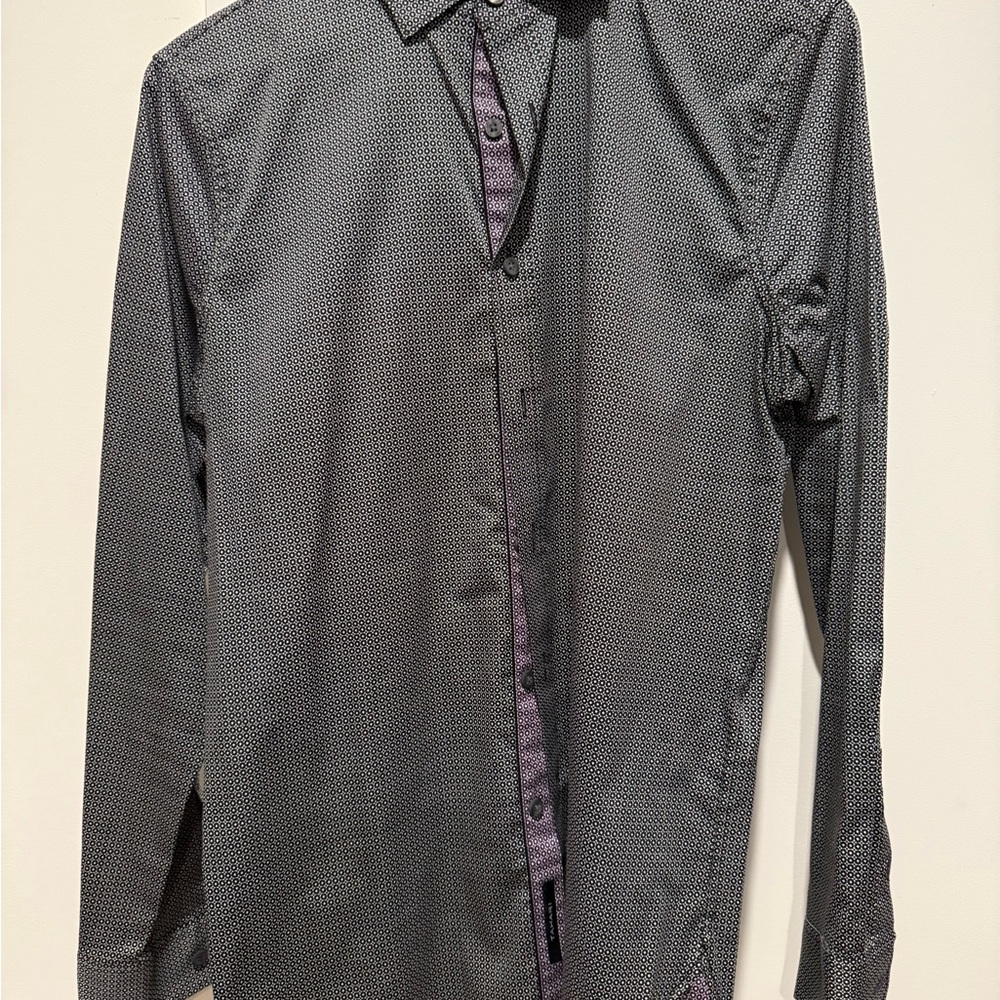 Tahari Black Casual Button Down Shirt
